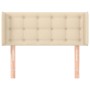 Cabecero de tela color crema 93x16x78/88 cm de vidaXL, Cabeceros y pies de cama - Ref: Foro24-3119189, Precio: 48,73 €, Descu...