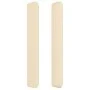 Cabecero con orejas de tela color crema 203x16x118/128 cm de vidaXL, Cabeceros y pies de cama - Ref: Foro24-3119327, Precio: ...
