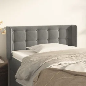 Dark gray velvet headboard 93x16x78/88 cm by vidaXL, Headboards and footboards - Ref: Foro24-3119239, Price: 61,47 €, Discoun...