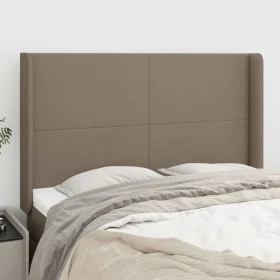 Headboard with ears in taupe gray fabric 147x16x118/128 cm by vidaXL, Headboards and footboards - Ref: Foro24-3119302, Price:...