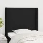 Headboard with black fabric ears 103x16x118/128 cm by vidaXL, Headboards and footboards - Ref: Foro24-3119292, Price: 71,92 €...