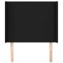 Cabecero con orejas de tela negro 103x16x118/128 cm de vidaXL, Cabeceros y pies de cama - Ref: Foro24-3119292, Precio: 72,70 ...