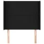 Cabecero con orejas de tela negro 103x16x118/128 cm de vidaXL, Cabeceros y pies de cama - Ref: Foro24-3119292, Precio: 71,92 ...