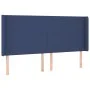 Cabecero con orejas de tela azul 163x16x118/128 cm de vidaXL, Cabeceros y pies de cama - Ref: Foro24-3119312, Precio: 132,33 ...