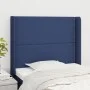 Headboard with blue fabric ears 103x16x118/128 cm by vidaXL, Headboards and footboards - Ref: Foro24-3119436, Price: 61,02 €,...