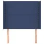 Kopfteil mit blauen Stoffohren 103x16x118/128 cm von vidaXL, Kopf- und Fußteile - Ref: Foro24-3119436, Preis: 61,02 €, Rabatt: %