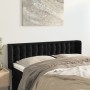 Cabecero de terciopelo negro 147x16x78/88 cm de vidaXL, Cabeceros y pies de cama - Ref: Foro24-3119252, Precio: 94,62 €, Desc...