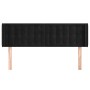 Cabecero de terciopelo negro 147x16x78/88 cm de vidaXL, Cabeceros y pies de cama - Ref: Foro24-3119252, Precio: 94,62 €, Desc...