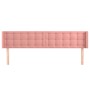 Cabecero de terciopelo rosa 183x16x78/88 cm de vidaXL, Cabeceros y pies de cama - Ref: Foro24-3119267, Precio: 72,88 €, Descu...