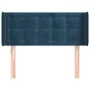 Dunkelblaues Samtkopfteil 93x16x78/88 cm von vidaXL, Kopf- und Fußteile - Ref: Foro24-3119242, Preis: 49,83 €, Rabatt: %