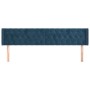 Cabecero de terciopelo azul oscuro 183x16x78/88 cm de vidaXL, Cabeceros y pies de cama - Ref: Foro24-3119168, Precio: 100,32 ...