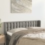 Cabecero de terciopelo gris claro 147x16x78/88 cm de vidaXL, Cabeceros y pies de cama - Ref: Foro24-3119250, Precio: 81,34 €,...