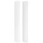 Headboard with white synthetic leather ears 183x16x118/128 cm by vidaXL, Headboards and footboards - Ref: Foro24-3119403, Pri...