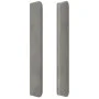 Cabecero con orejas de terciopelo gris claro 83x16x118/128 cm de vidaXL, Cabeceros y pies de cama - Ref: Foro24-3119330, Prec...