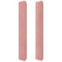 Cabecero con orejas de terciopelo rosa 147x16x118/128 cm de vidaXL, Cabeceros y pies de cama - Ref: Foro24-3119353, Precio: 1...