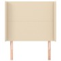 Cabecero con orejas de tela color crema 103x16x118/128 cm de vidaXL, Cabeceros y pies de cama - Ref: Foro24-3119295, Precio: ...
