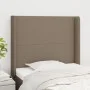 Cabecero con orejas de tela gris taupe 103x16x118/128 cm de vidaXL, Cabeceros y pies de cama - Ref: Foro24-3119294, Precio: 7...
