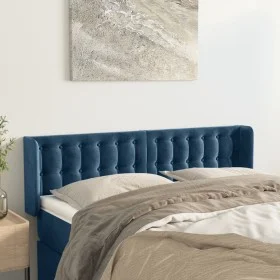 Dunkelblaues Samtkopfteil 147x16x78/88 cm von vidaXL, Kopf- und Fußteile - Ref: Foro24-3119254, Preis: 65,76 €, Rabatt: %