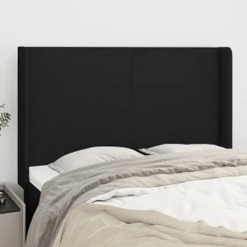 Headboard with black fabric ears 147x16x118/128 cm by vidaXL, Headboards and footboards - Ref: Foro24-3119300, Price: 114,77 ...