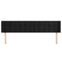 Cabecero de terciopelo negro 183x16x78/88 cm de vidaXL, Cabeceros y pies de cama - Ref: Foro24-3119264, Precio: 72,79 €, Desc...