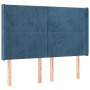 Cabecero con orejas de terciopelo azul oscuro 147x16x118/128 cm de vidaXL, Cabeceros y pies de cama - Ref: Foro24-3119352, Pr...