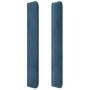 Cabecero con orejas de terciopelo azul oscuro 147x16x118/128 cm de vidaXL, Cabeceros y pies de cama - Ref: Foro24-3119352, Pr...