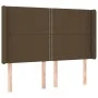 Headboard with light gray fabric ears 147x16x118/128 cm by vidaXL, Headboards and footboards - Ref: Foro24-3119441, Price: 96...