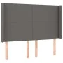 Headboard with ears gray synthetic leather 147x16x118/128cm by vidaXL, Headboards and footboards - Ref: Foro24-3119394, Price...
