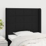 Cabecero con orejas de tela negro 103x16x118/128 cm de vidaXL, Cabeceros y pies de cama - Ref: Foro24-3119572, Precio: 76,15 ...