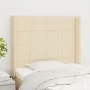 Kopfteil mit Ohren aus cremefarbenem Stoff, 93 x 16 x 118/128 cm von vidaXL, Kopf- und Fußteile - Ref: Foro24-3119567, Preis:...