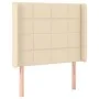 Kopfteil mit Ohren aus cremefarbenem Stoff, 93 x 16 x 118/128 cm von vidaXL, Kopf- und Fußteile - Ref: Foro24-3119567, Preis:...