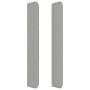 Cabecero con orejas de tela gris claro 103x16x118/128 cm de vidaXL, Cabeceros y pies de cama - Ref: Foro24-3119570, Precio: 7...