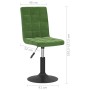 Sillas de comedor giratorias 2 unidades terciopelo verde oscuro en Sillas de comedor | Comprar online en Foru.es