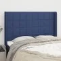 Kopfteil mit blauen Stoffohren 147x16x118/128 cm von vidaXL, Kopf- und Fußteile - Ref: Foro24-3119584, Preis: 109,92 €, Rabat...