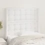 Kopfteil mit Ohren aus weißem Kunstleder, 83x16x118/128 cm von vidaXL, Kopf- und Fußteile - Ref: Foro24-3119653, Preis: 72,06...