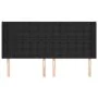 Headboard with black synthetic leather ears 203x16x118/128 cm by vidaXL, Headboards and footboards - Ref: Foro24-3119688, Pri...