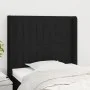 Kopfteil mit schwarzen Stoffohren 93x16x118/128 cm von vidaXL, Kopf- und Fußteile - Ref: Foro24-3119802, Preis: 73,87 €, Raba...