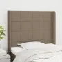 Cabecero con orejas de tela gris taupe 93x16x118/128 cm de vidaXL, Cabeceros y pies de cama - Ref: Foro24-3119566, Precio: 79...