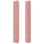 Cabecero con orejas de terciopelo rosa 183x16x118/128 cm de vidaXL, Cabeceros y pies de cama - Ref: Foro24-3119645, Precio: 1...