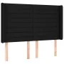 Headboard with black fabric ears 147x16x118/128 cm by vidaXL, Headboards and footboards - Ref: Foro24-3119720, Price: 131,74 ...
