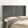 Headboard with dark gray velvet ears 147x16x118/128 cm by vidaXL, Headboards and footboards - Ref: Foro24-3119489, Price: 96,...
