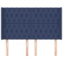Cabecero con orejas de tela azul 163x16x118/128 cm de vidaXL, Cabeceros y pies de cama - Ref: Foro24-3119928, Precio: 152,81 ...