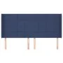 Headboard with blue fabric ears 203x16x118/128 cm by vidaXL, Headboards and footboards - Ref: Foro24-3119608, Price: 129,48 €...