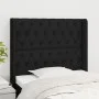 Kopfteil mit Ohren aus schwarzem Stoff, 103 x 16 x 118/128 cm von vidaXL, Kopf- und Fußteile - Ref: Foro24-3119908, Preis: 89...