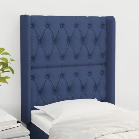Kopfteil mit blauen Stoffohren 83x16x118/128 cm von vidaXL, Kopf- und Fußteile - Ref: Foro24-3119896, Preis: 81,94 €, Rabatt: %