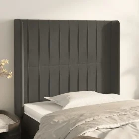 Kopfteil mit dunkelgrauen Samtohren 103x16x118/128 cm von vidaXL, Kopf- und Fußteile - Ref: Foro24-3119861, Preis: 73,73 €, R...