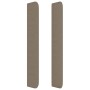Cabecero con orejas de tela gris taupe 163x16x118/128 cm de vidaXL, Cabeceros y pies de cama - Ref: Foro24-3119926, Precio: 1...