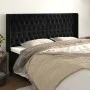 Kopfteil mit Ohren aus schwarzem Samt, 183 x 16 x 118/128 cm von vidaXL, Kopf- und Fußteile - Ref: Foro24-3119978, Preis: 175...
