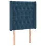 Headboard with dark blue velvet ears 83x16x118/128 cm by vidaXL, Headboards and footboards - Ref: Foro24-3119950, Price: 85,9...