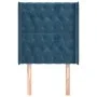 Headboard with dark blue velvet ears 83x16x118/128 cm by vidaXL, Headboards and footboards - Ref: Foro24-3119950, Price: 85,9...
